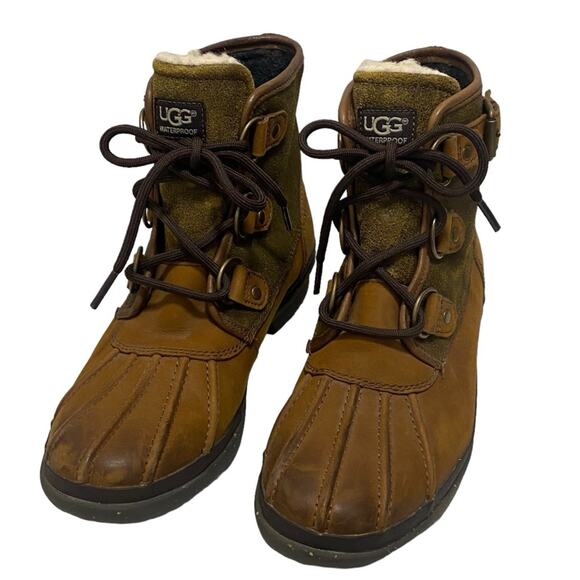Ugg Australia Cecile (Chestnut) Size 6 / 37 (EU) Waterproof Boots Duck Boots - Picture 3 of 16